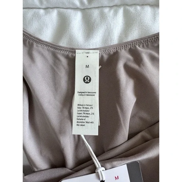 New Lululemon Wundermost Ultra Soft Nulu Mesh Scoop-Back Bodysuit - MUGR Medium - Picture 8 of 9